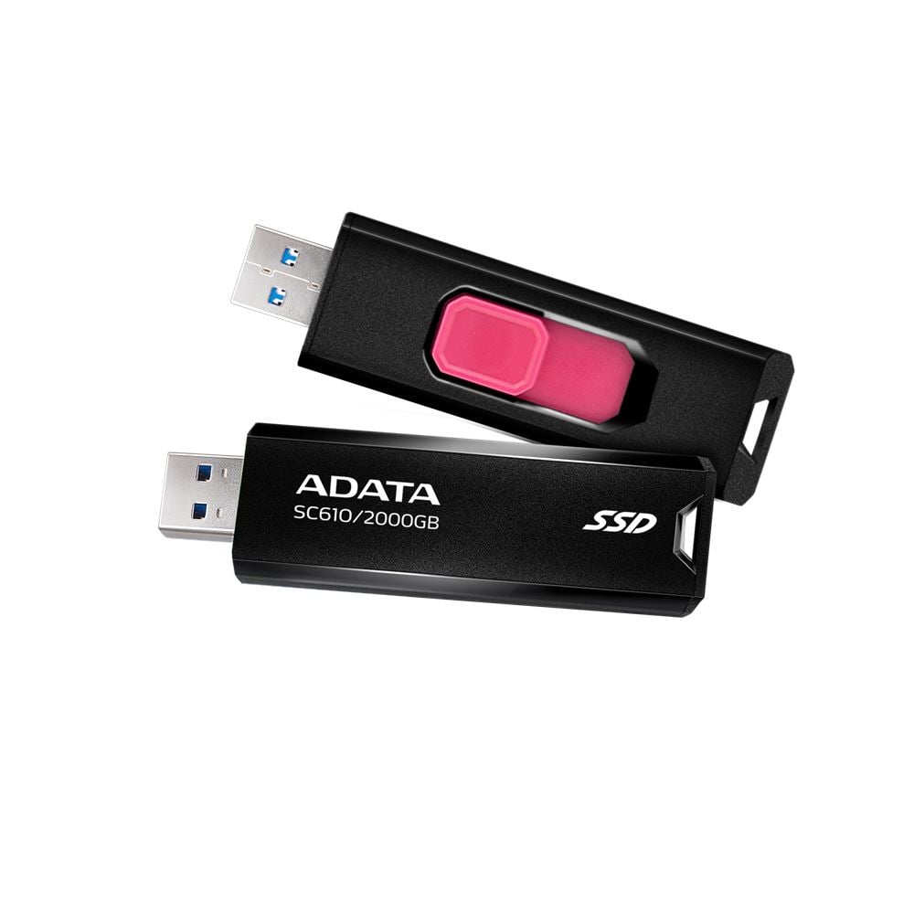 ADATA SC610-2000G-CBK/RD SC610 2TB külső SSD meghajtó  fekete-piros 