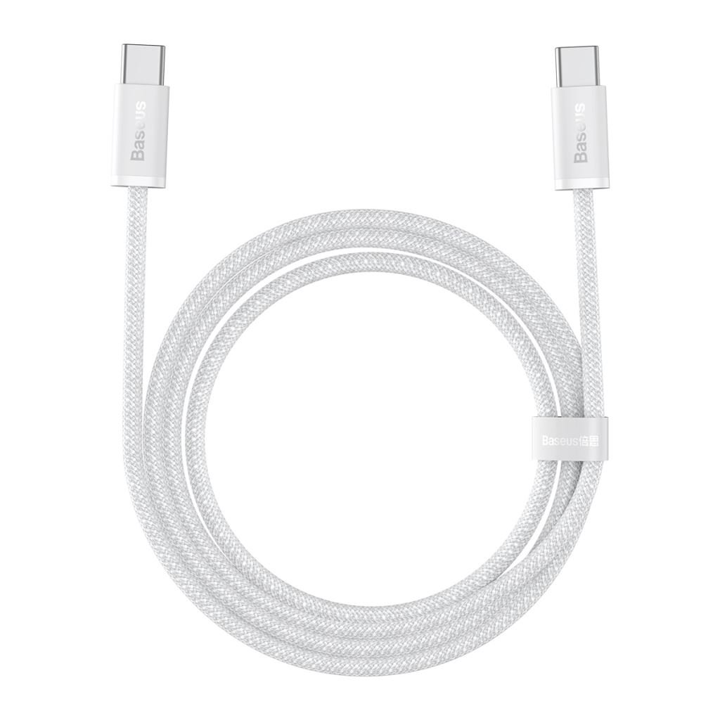 Baseus USB-C - USB-C kábel 1m fehér (CALD000202) Baseus USB-C - USB-C kábel 1m fehér (CALD000202)
