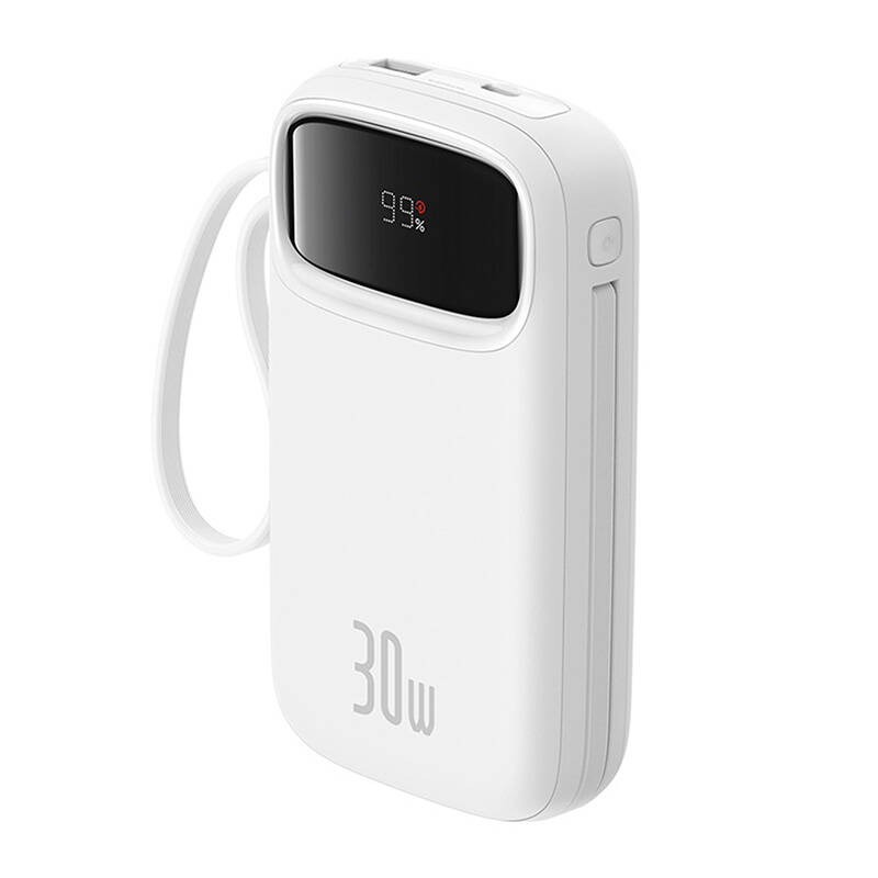 Baseus QPow 2 20000mAh  30W  2xUSB-C powerbank  Fehér 