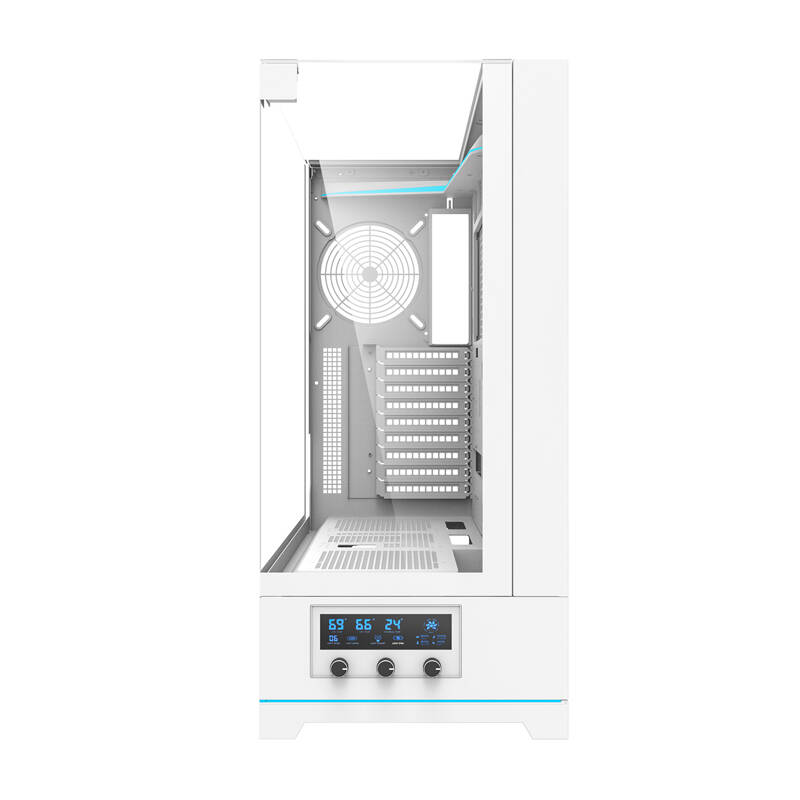 Darkflash DY450L számítógépház ventilátorok nélkül Fehér 