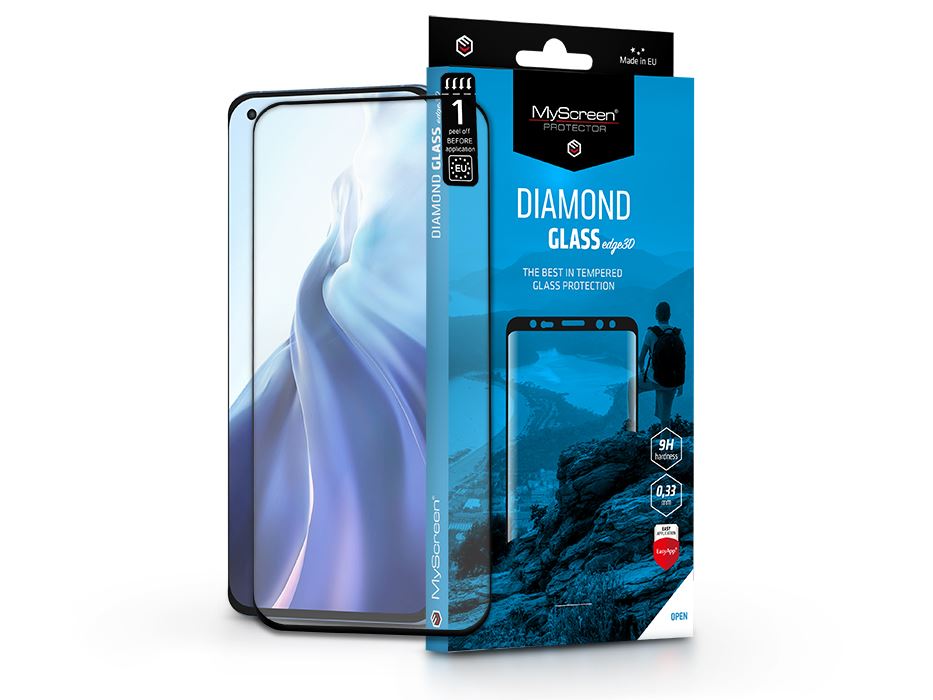 MyScreen Protector Diamond Glass Edge3D Xiaomi Mi 11/Mi 11 Pro/Mi 11 Ultra 5G edzett üveg kijelzővédő fólia fekete kerettel (LA-2049) MyScreen Protector Diamond Glass Edge3D Xiaomi Mi 11/Mi 11 Pro/Mi 11 Ultra 5G edzett üveg kijelzővédő fólia fekete kerettel (LA-2049)