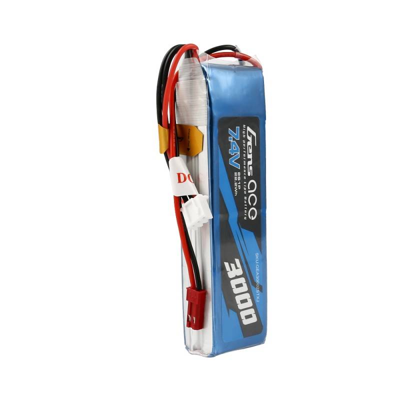 Gens Ace 3000mAh 7,4V 1C 2S1P LiPo akkumulátor Gens Ace 3000mAh 7,4V 1C 2S1P LiPo akkumulátor