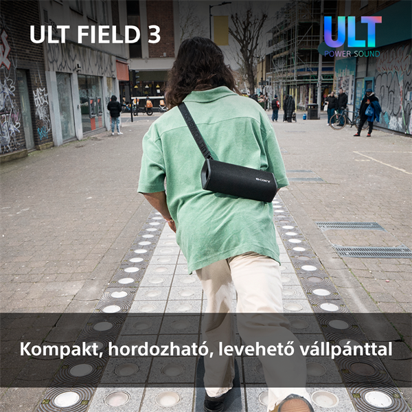 Sony ULT Field 3 fekete Bluetooth hangszoró