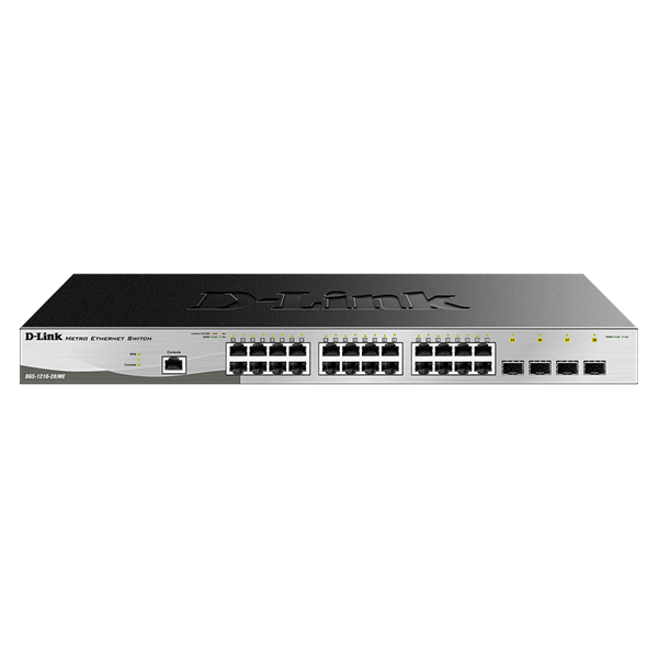 D-LINK DGS-1210-28P/ME/E 24x1000Mbps (24xPOE) + 4xGigabit kombó SFP Menedzselhető Rackes (Metro) Switch D-LINK DGS-1210-28P/ME/E 24x1000Mbps (24xPOE) + 4xGigabit kombó SFP Menedzselhető Rackes (Metro) Switch