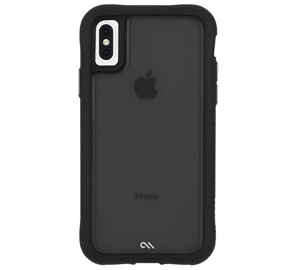 CASE-MATE PROTECTION TRANSLUCENT műanyag telefonvédő (szilikon keret, közepesen ütésálló) FEKETE [Apple iPhone XS 5.8]