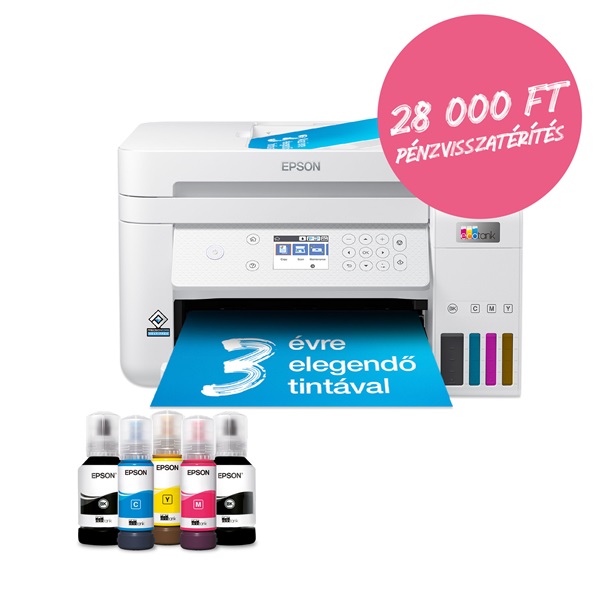 Epson L6276 EcoTank multifunkciós nyomtató fehér (C11CJ61406)