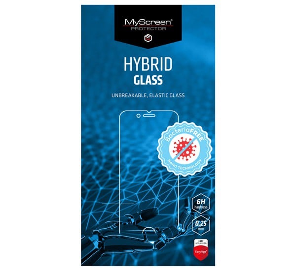 MYSCREEN DIAMOND HYBRIDGLASS BacteriaFREE képernyővédő üveg (flexibilis, antibakteriális, 3H, NEM íves) ÁTLÁTSZÓ [Samsung Galaxy A32 5G ...