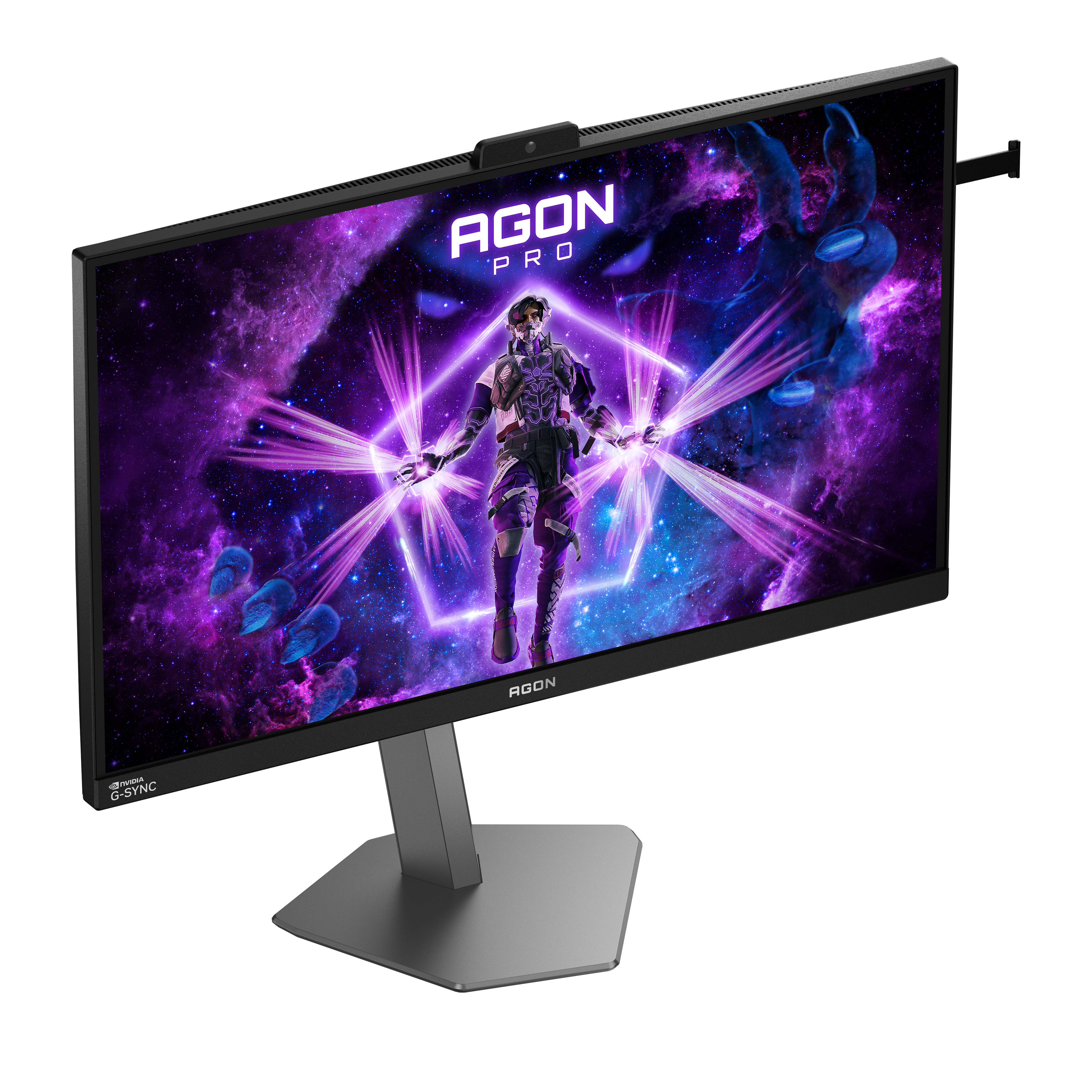 AOC 27" AG276QSG2 Monitor - 2560x1440, QHD, LED, IPS, 450Hz, 0,3ms, Hangszóró, G-Sync, Pivot, RGB, Gamer, Fekete