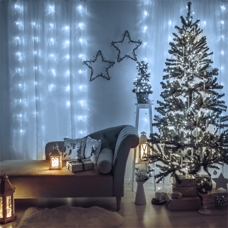 LED FÉNYFÜGGÖNY 4,2 M HIDEGFEHÉR