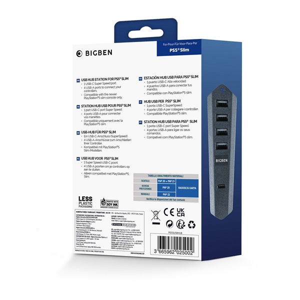 Nacon PS5 Slim konzolokhoz USB Hub
