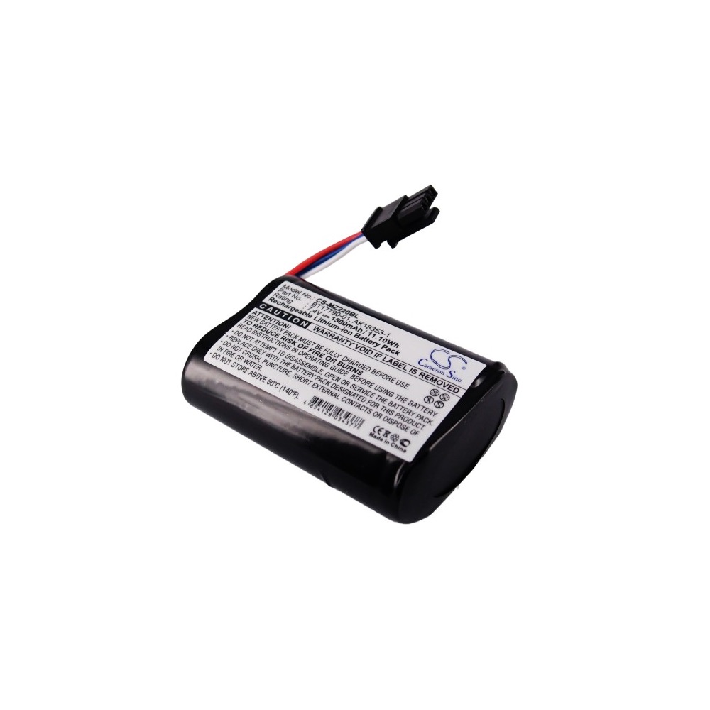 RealPower Zebra BT17790-1, AK18353-1, BT17790-2 7.4V 1500mAh utángyártott akku Li-ion (CS-MZ220BL)