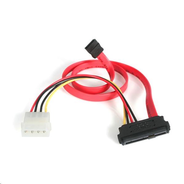 StarTech.com SAS -> SATA + LP4 kábel piros (SAS729PW18)