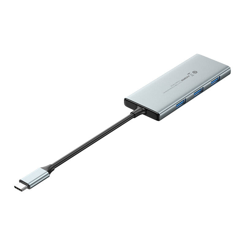 USB-C to HDMI, 3x USB 3.0, SD, TF, PD Hub Vention TOPHB 0.15m Gray USB-C to HDMI, 3x USB 3.0, SD, TF, PD Hub Vention TOPHB 0.15m Gray