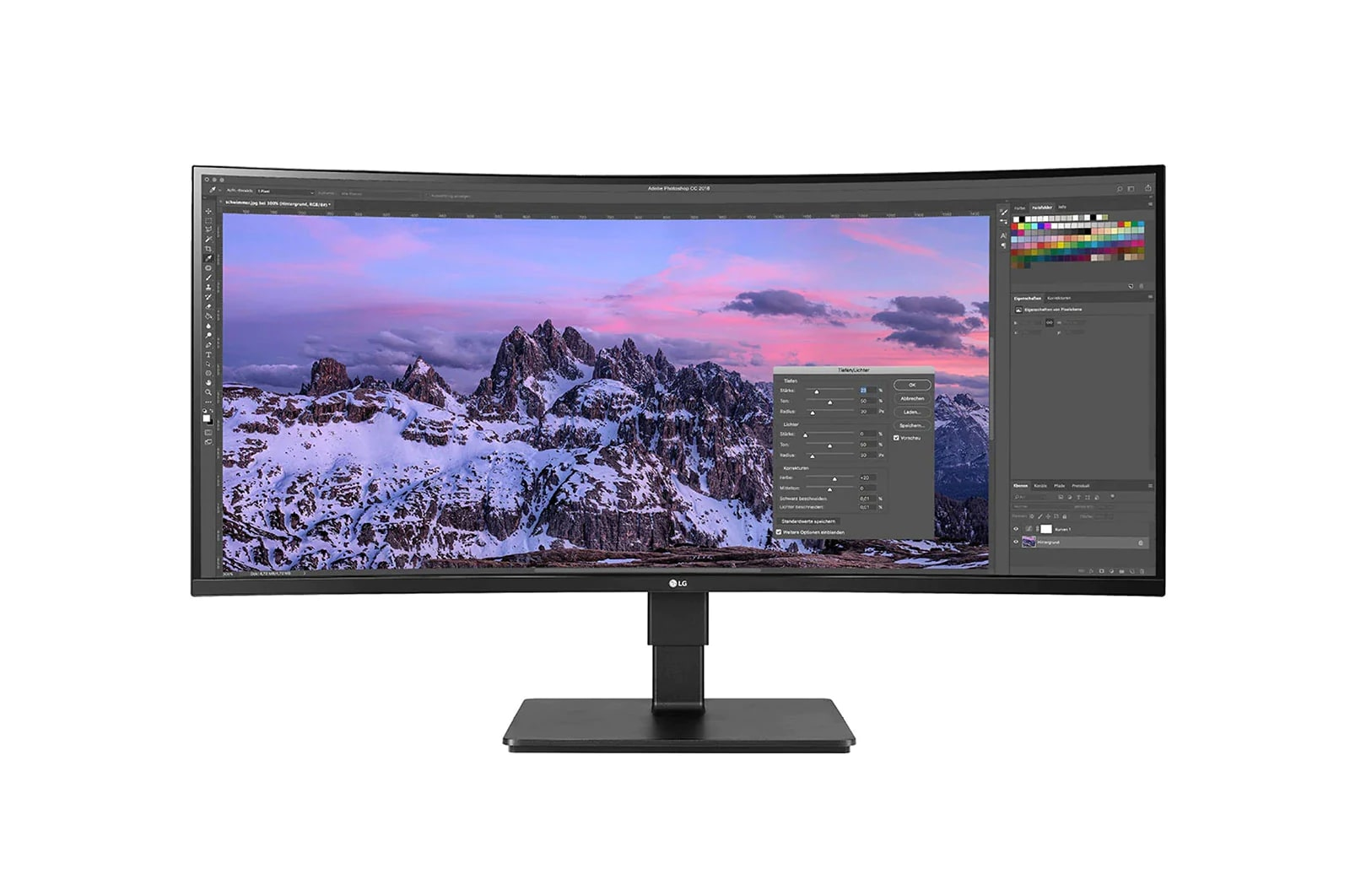 LG  35" 35BN77CP-B Monitor - 3440x1440, WQHD, LED, VA, 5ms, Ívelt, Hangszóró, Fekete