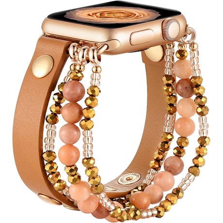 Mybandz 13458 APPLE WATCH GYÖNGYÖS BŐRÓRASZÍJ-BARNA /40/41 ÉS 42 MM Mybandz 13458 APPLE WATCH GYÖNGYÖS BŐRÓRASZÍJ-BARNA /40/41 ÉS 42 MM