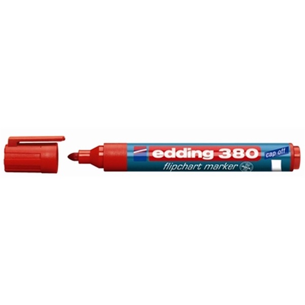 Edding 380 kerek hegyű piros flipchart marker Edding 380 kerek hegyű piros flipchart marker