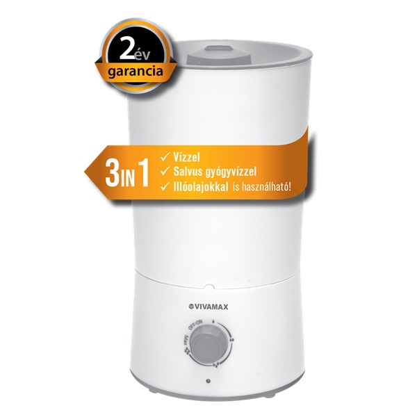 Vivamax GYVH47 Salty-Air „Compact” 3 az 1-ben ultrahangos párásító Vivamax GYVH47 Salty-Air „Compact” 3 az 1-ben ultrahangos párásító