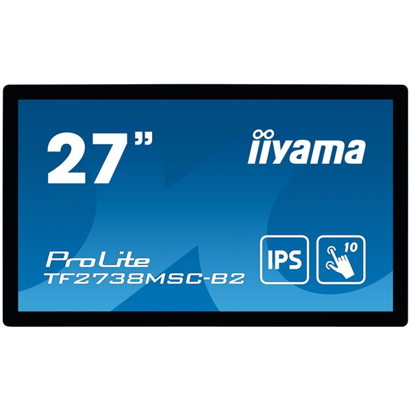 iiyama 27" ProLite TF2738MSC-B2 Monitor - Full HD, IPS LED, Fekete