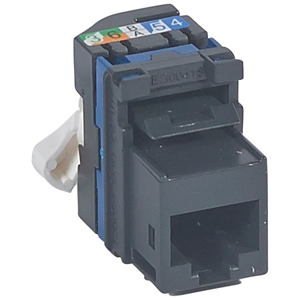 Legrand  033181 Cat6 árnyékolatlan (UTP) LCS2 gyorscsatlakozós 180° 250Mhz 1Gigabit keystone