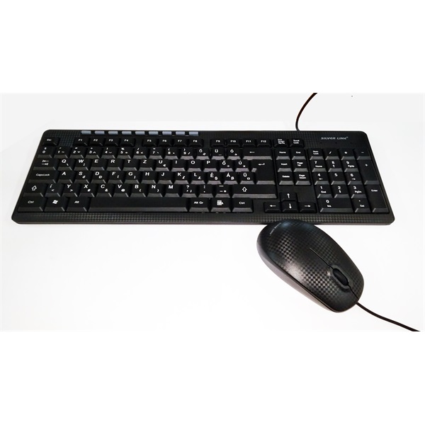 Silverline MMS-8188 billentyűzet + egér USB fekete