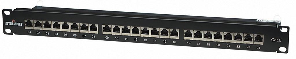 Manhattan Patch panel CAT6 FTP 24 PORT 1U 19" árnyékolt fekete (720038) Manhattan Patch panel CAT6 FTP 24 PORT 1U 19" árnyékolt fekete (720038)
