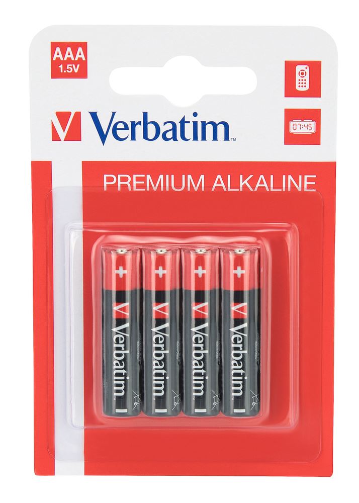 Verbatim Premium alkáli Mini ceruzaelem AAA (4db/csomag) (49920) Verbatim Premium alkáli Mini ceruzaelem AAA (4db/csomag) (49920)