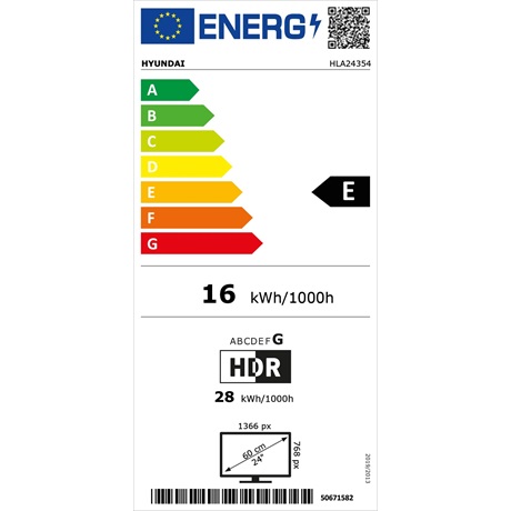 Hyundai HLA 24354 24" HD Ready Smart LED TV