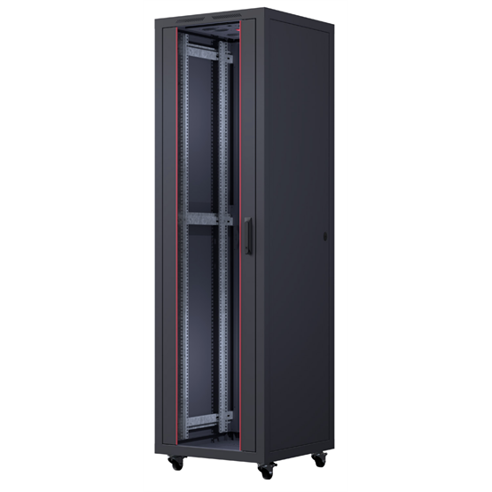 FORMRACK 16U Cosmoline 600x600 19" szabadon álló rack szekrény - RAL9005 fekete