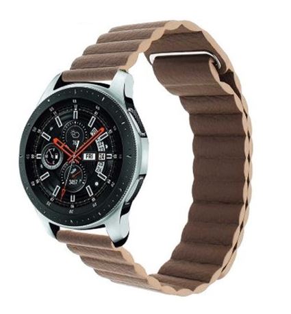 Mybandz mágnese loop bőrszíj 20mm barna(20SKU5006)