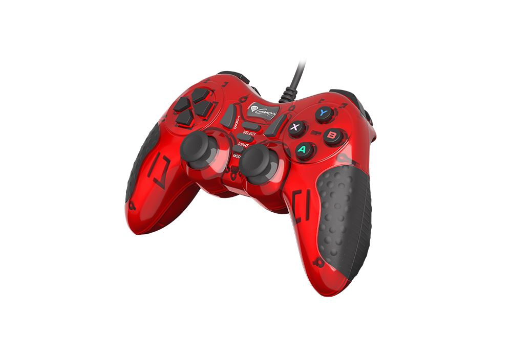 natec Mangan 200 (PC) vezetékes gamepad piros (NJG-1425)