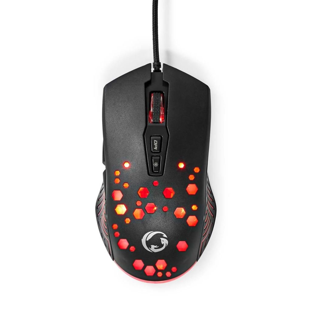 Nedis GMWD410BK optikai Gaming egér