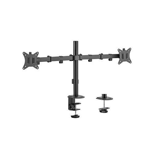 Gembird MA-D2-01 2 monitor számára asztalra erősíthető tartó 17”-32” fekete Gembird MA-D2-01 2 monitor számára asztalra erősíthető tartó 17”-32” fekete