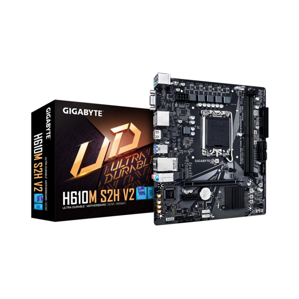 GIGABYTE Alaplap S1700 H610M S2H V2 INTEL H610, mATX GIGABYTE Alaplap S1700 H610M S2H V2 INTEL H610, mATX