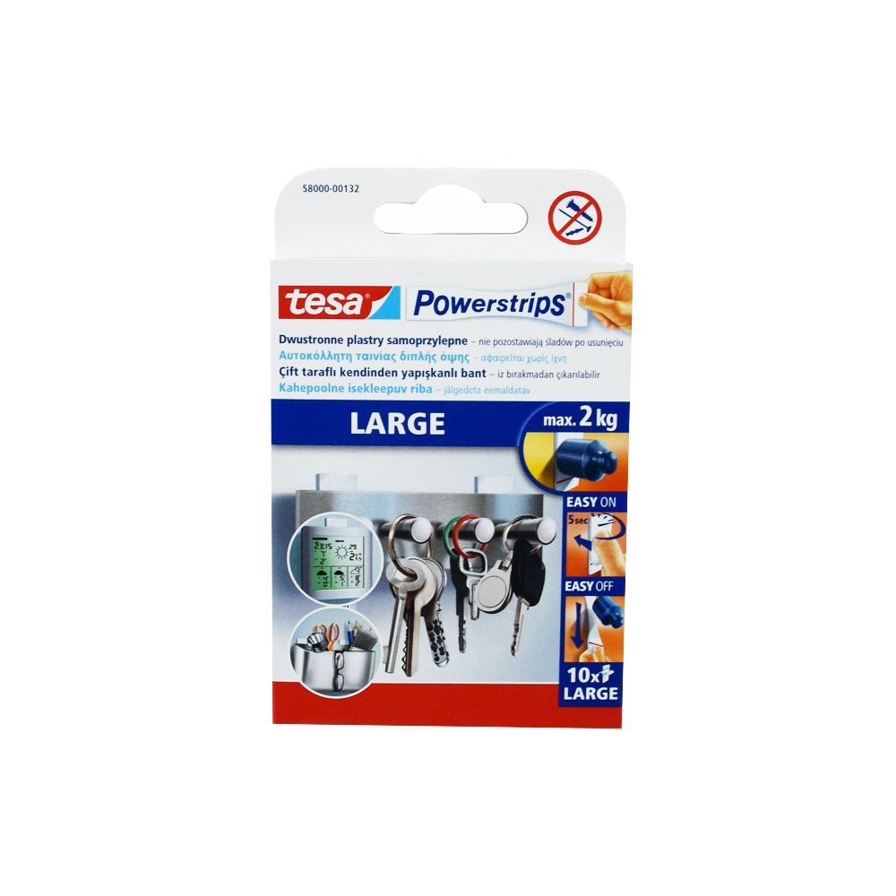 Tesa Ragasztócsík kétoldalas, Powerstrips nagy  (58000-00132-20)