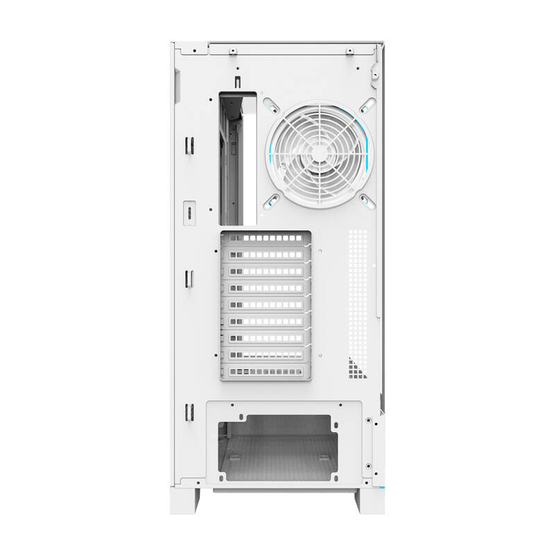 Darkflash DY450L PRO számítógépház + 1 ventilátor Fehér 