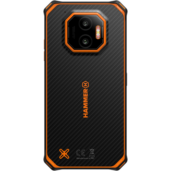 HAMMER ENERGY X2 6,1 6/128GB Dual SIM okostelefon Fekete-narancssárga
