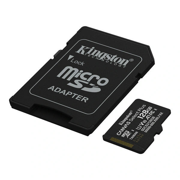 Kingston  128Gb SDCS3/128GB SDXC Canvas Select Plus SD Memóriakártya