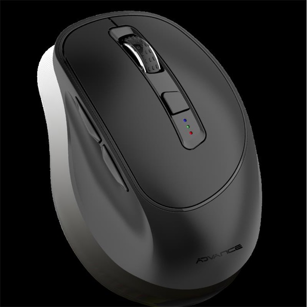 Advance  ERGOFIT  4800 DPI  ergonomikus Egér vezeték nélküli  fekete 