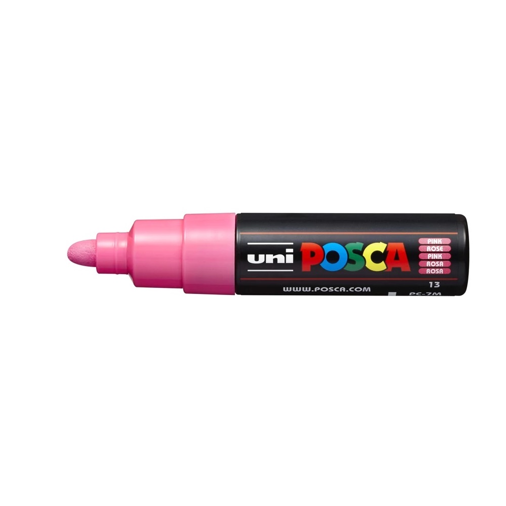 Uni Dekormarker 4,5-5,5mm, -Posca PC-7M rózsaszín (2UPC7MR)